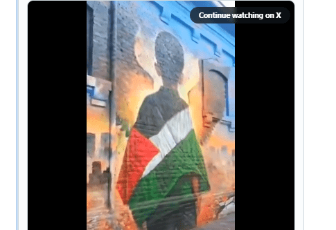 Des artistes chiliens expriment leur Solidarité avec la Palestine à travers  une fresque murale géante
